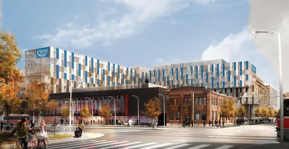 Rendering of new George Brown College Residence (CNW Group/Campus Living Centres)